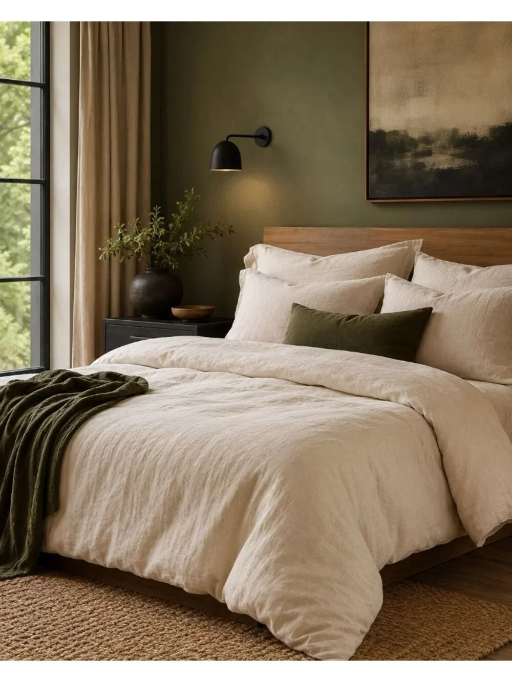 S13 | Quince European Linen Duvet Cover Full Queen Oat NWOT